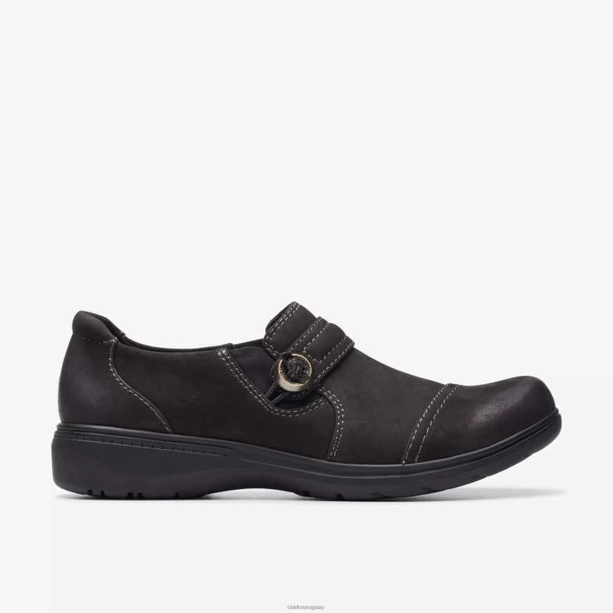 nubuck negro Clarks perla carleigh X8V4N550