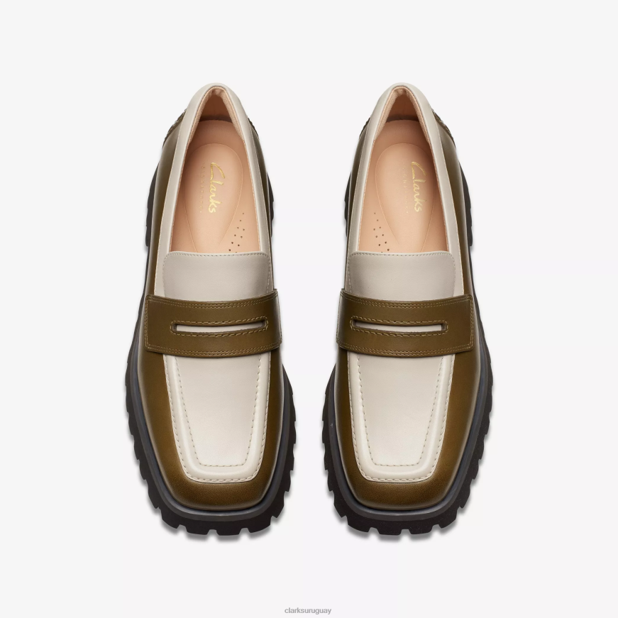 combinación de oliva Clarks mantente así borde X8V4N199