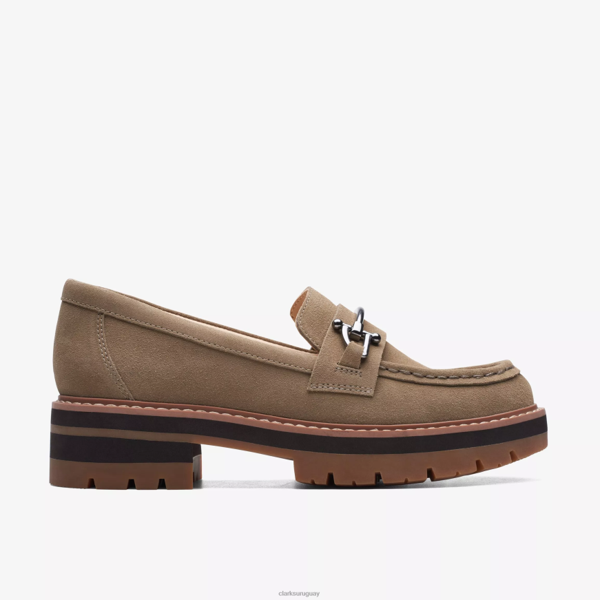 gamuza arena oscura Clarks orianna poco X8V4N223