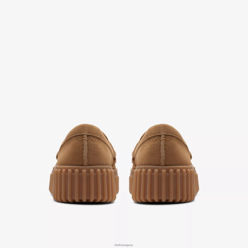 gamuza color canela claro Clarks centavo torhill X8V4N190