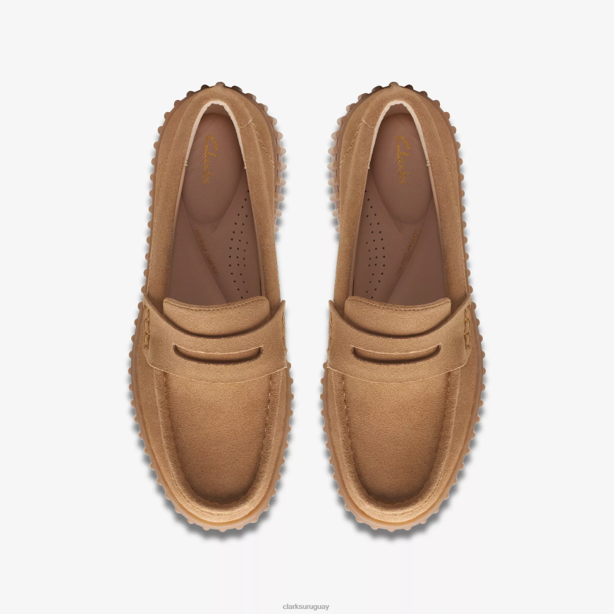 gamuza color canela claro Clarks centavo torhill X8V4N190