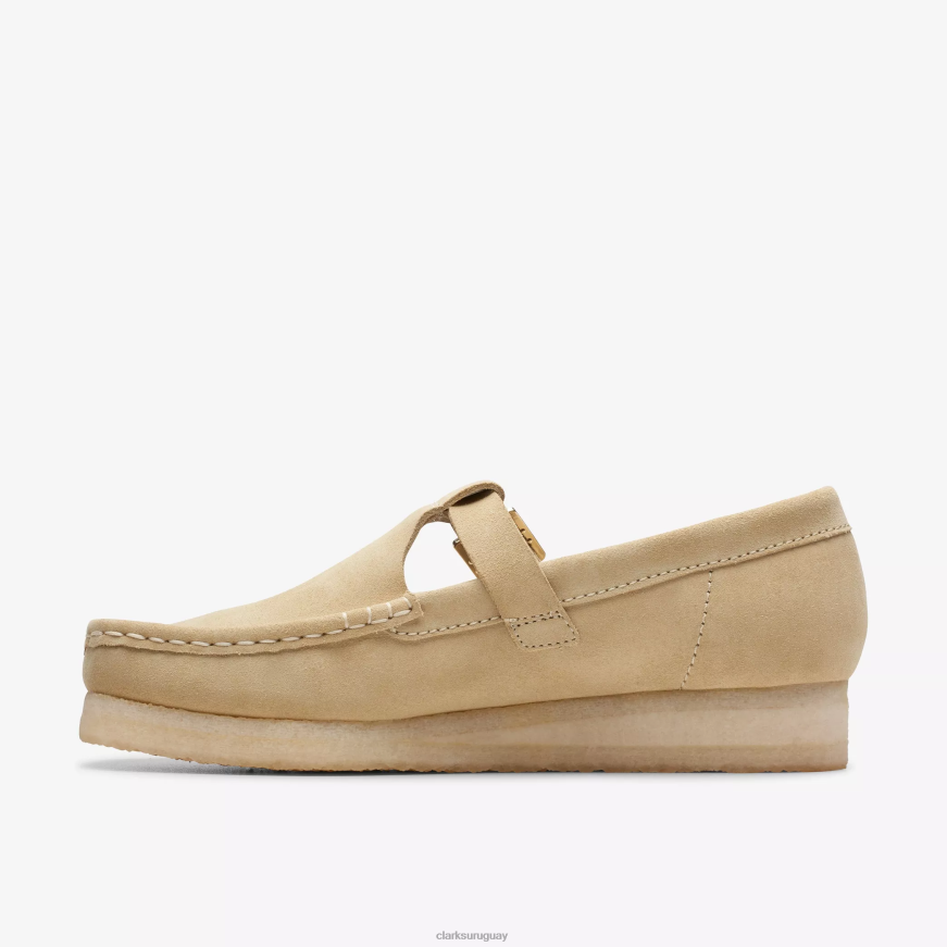 gamuza de arce Clarks barra en T wallabee X8V4N249