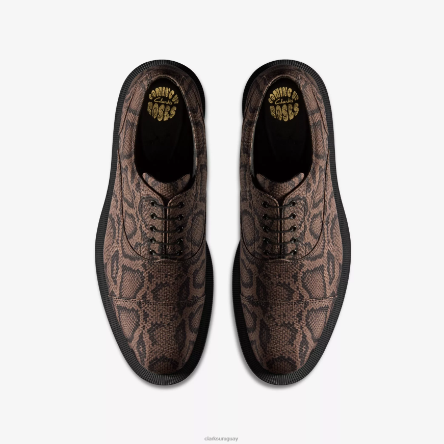 textil marrón Clarks martine rose mujer oxford 2 X8V4N203