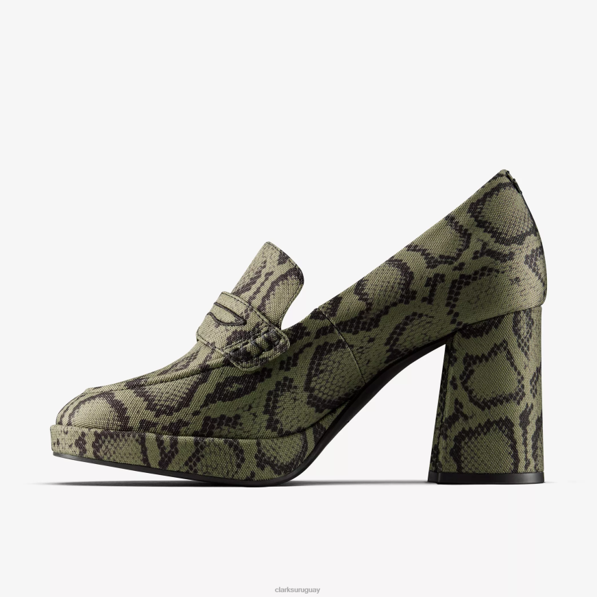 textil verde Clarks mocasines martine rose mujer 2 X8V4N218