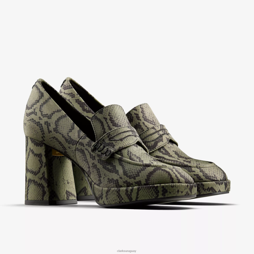 textil verde Clarks mocasines martine rose mujer 2 X8V4N218