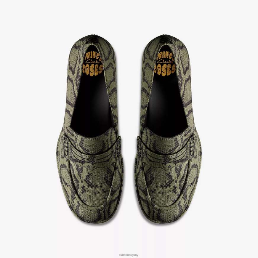 textil verde Clarks mocasines martine rose mujer 2 X8V4N218