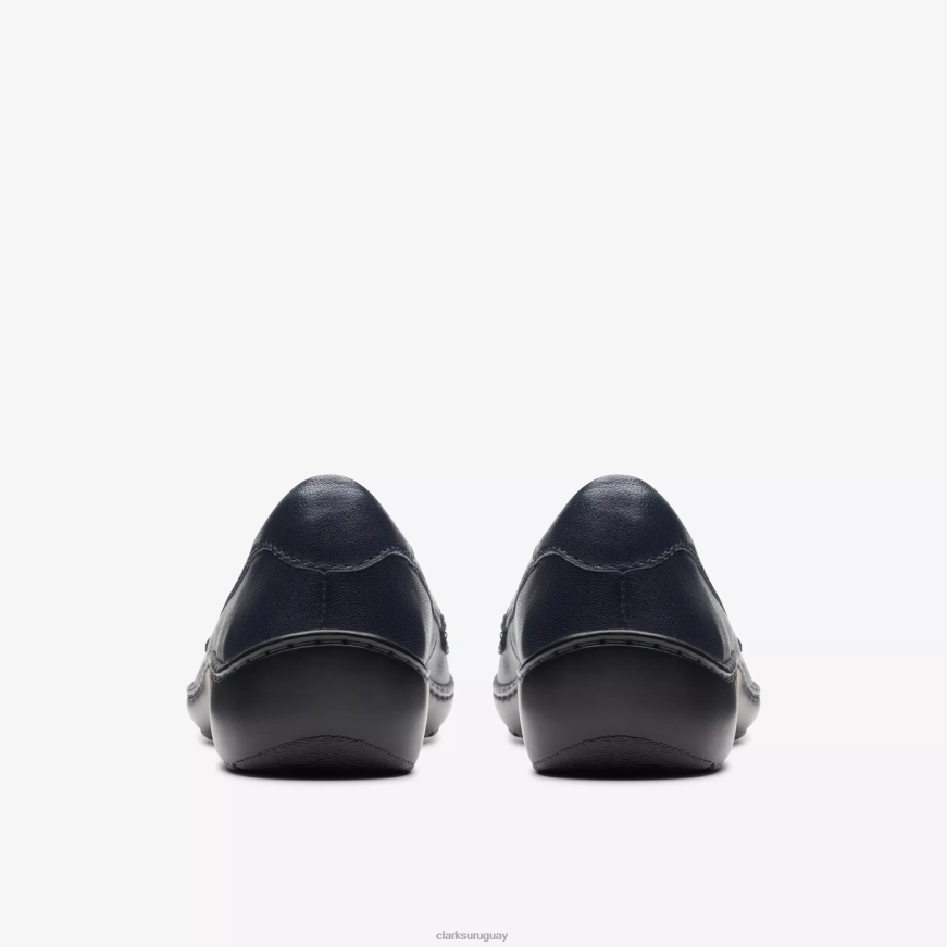 cuero azul marino Clarks haley cora X8V4N293