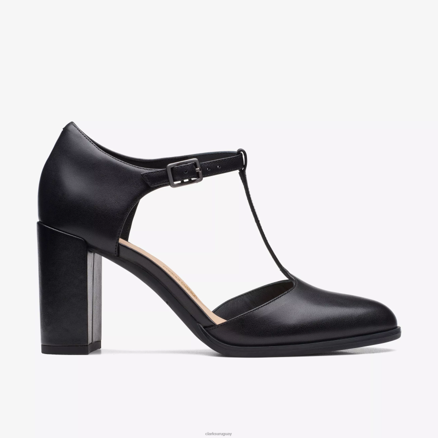 cuero negro Clarks freva 85 bar X8V4N522