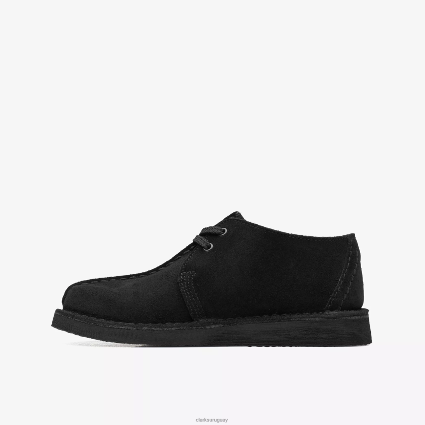 ante negro Clarks caminata por el desierto mayores X8V4N979