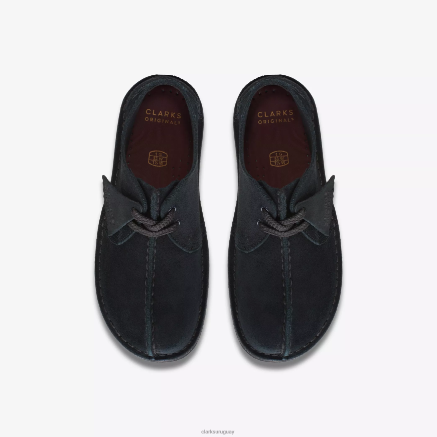 ante negro Clarks caminata por el desierto mayores X8V4N979