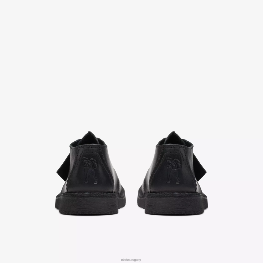 cuero negro Clarks caminata por el desierto mayores X8V4N978