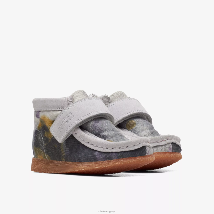 textil teñido anudado Clarks bota wallabee niño X8V4N1013