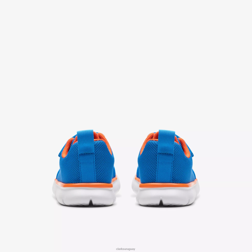azul sintético Clarks niño corriendo aro X8V4N1000