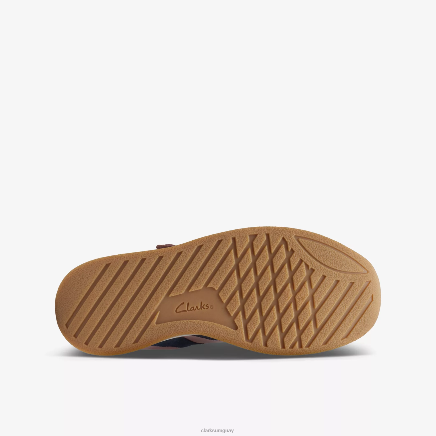 combinación rosa Clarks carrera artesanal para mayores X8V4N1005