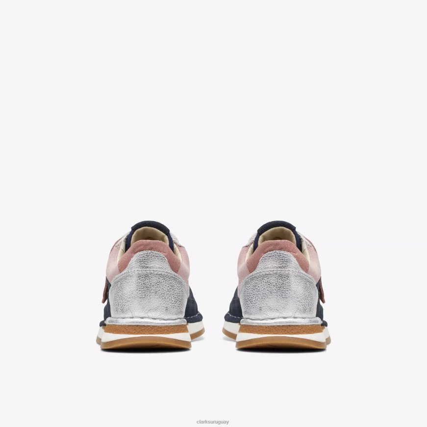 combinación rosa Clarks carrera artesanal para mayores X8V4N1005