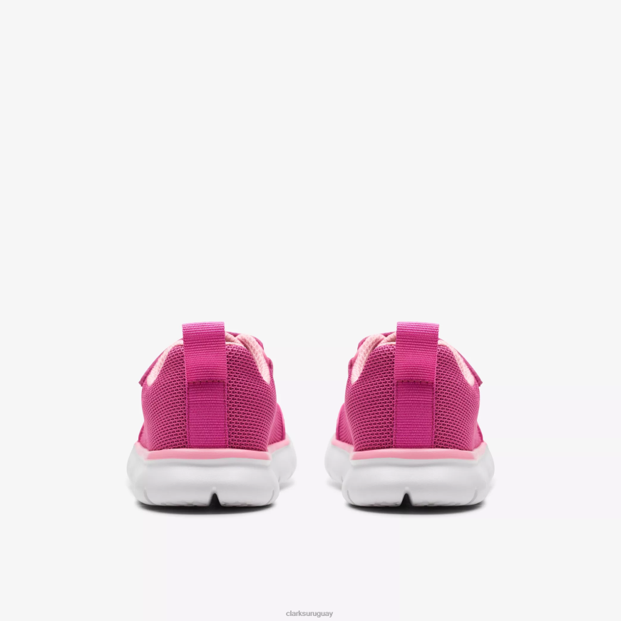 rosa sintético Clarks niño corriendo aro X8V4N1002